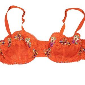 Savage X Fenty Dolled Up Lace Bra Unlined Underwire Size 40D